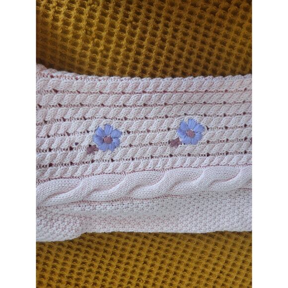 Sabo Skirt Original Australia Pink Purple Floral Embroidered Crop Cardigan M - Picture 6 of 8